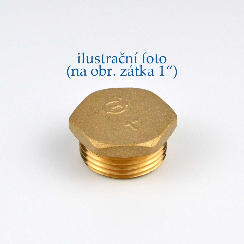 Zátka 1" mosazná