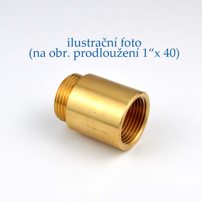 Prodloužení 1/2" x 40 mm mosazné