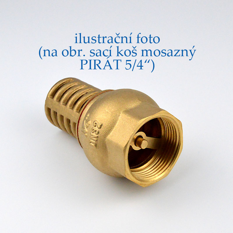 Sací koš PIRÁT 1" mosazný